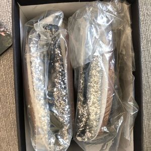 NWB Yosi Samra flats. Silver ombré.
